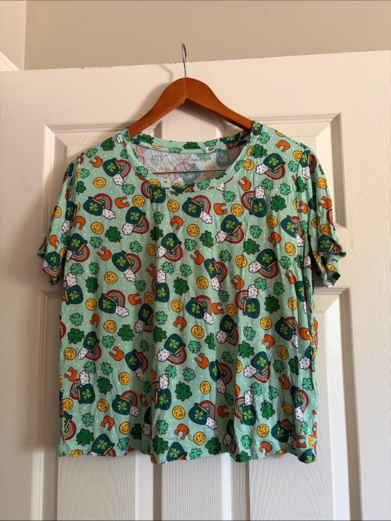 Posh Peanut Other - Posh Peanut Mint Green St. Patrick's Day Print Pajama Set